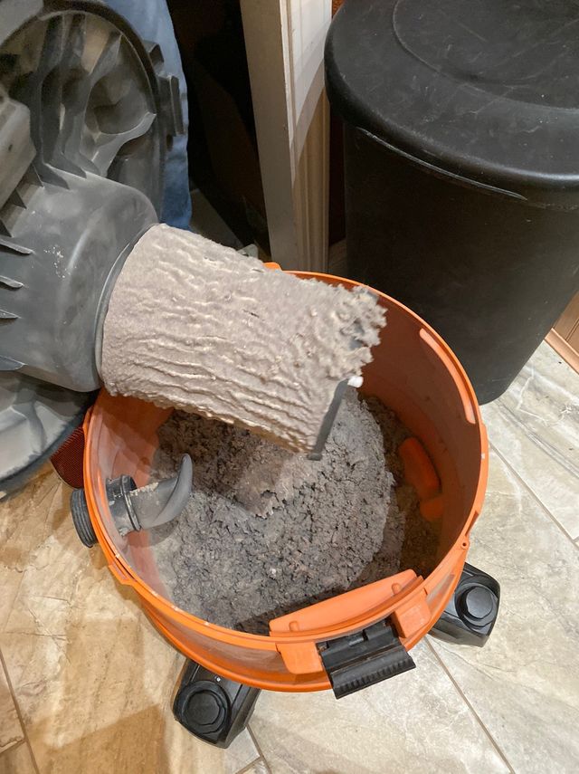 Clean dryer vent on sale with shop vac